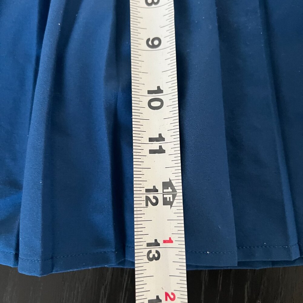 Lacoste Blue Pleated Tennis Skirt 36/4 - Picture 5 of 7